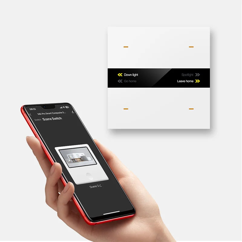 Smart Control Scene Switch Can Modify Name Customized Tuya Smart Home Products Multi-functional Wall Switches Automation